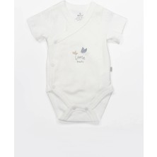 Bistyle Kruvaze Body Yarım Kol Little Boats 17152 Ekru