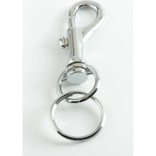 Pileli Store Gemici Kancalı Metal Anahtarlık Orta