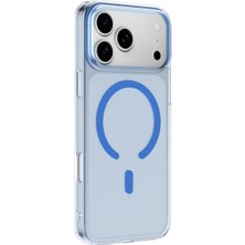 Techora Sale Mey Ithalat®  iPhone 18 Pro Combo Sert Şeffaf Magsafe Kapak - Açık Mavi