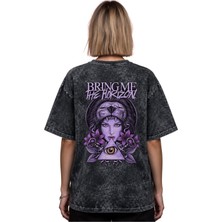 Sevbano Bring Me The Horizon Rock Metal Müzik Grubu Baskılı Unisex Oversize Eskitme Yıkamalı Tişört