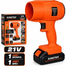 Varsoph Fön Model Şarjlı Hava Üfleyici Fan Körük 21V - 220-240V Toz-Kar-Mangal Üfle - Pet Kurut Üfleme KTX-3463 (5468)