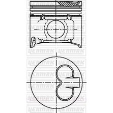 Yenmak 36-03985-050 Piston Segman 0.50 Mazda B2500 Wl