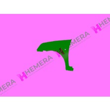Pulo PW-RC41 Çamurluk Ön Sol Sinyal Delikli Renault Clio Symbol 2001-2004 7701473448