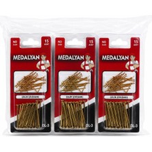 Varsoph 180 Adet 3X50 12X15PCS Sarı Tp Çelik Tel Çivi (5468)
