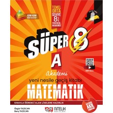 Nitelik Yayınları Nitelik Süper 8 Matematik A Yeni Nesile Geçiş Kitabı