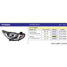 Ayfar 404557 Far Sağ Hyundai Accent Blue 2011> 2015 Elektrikli 2742583