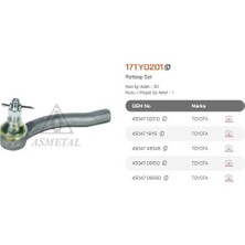 Asmetal 17TY0201 Rot Başı Corolla 03> Yaris 05> Prius 00> Sol