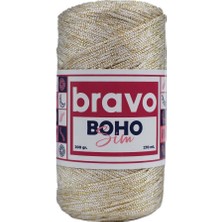 Bravo Boho Sim Polyester Makrome 001A Krem Gold Simli