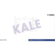 Kale 0705123PA Motor Radyatörü Iveco 85.11 257687912