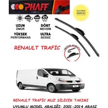 Phaff Renault Trafic Ön Muz Muz Silecek Takımı 2009 Model Arası Araca Özel