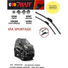 Phaff Kia Sportage 2016-2021 Arası Muz Silecek Takımı Araca Özel (Aparatsız Direk Montaj)