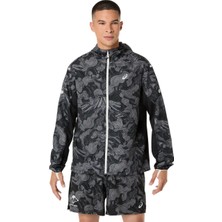 Asics Fujitrail Packable Jacket Erkek Black/obsidian Grey  2011D524-001