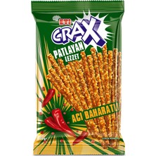TeknoKapsül Eti Crax Patlayan Lezzet Acı Baharatlı Çubuk Kraker 50 G x 20 Adet