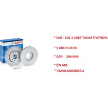 Bosch Ön Fren Diski Grand Scenic Laguna 3 Megane 3 Scenic 3 Fluence Latitude 402060002R 0986479E77