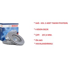 Ön Fren Disk Tk.  Corsa D E Adam M13 Grande Punto 05+ Evo 08+ Punto 3 2012+ 55700920 0986479B89 Bosch
