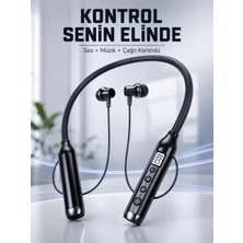 Midas Toptan Home Uzun Kullanım Süreli Bluetooth Kulaklık Boyun Bantlı Mikrofonlu 600 Saat Müzik Süreli Ses ve Çağrı Kontrollü Kablosuz Kulaklık