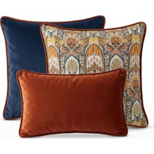Lidoma Home "navy &  Mosaic" Desenli Kırlent Kılıfı Seti