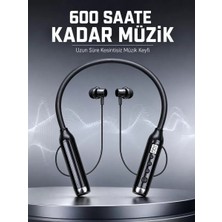 Midas Toptan Home Dijital Göstergeli Boyun Tipi Bluetooth Kulaklık Mikrofonlu Çağrı ve Müzik Kontrollü Çift Cihaz Bağlantılı Kulaklık