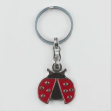 Pileli Store Uğur Böceği Figürlü Metal Anahtarlık