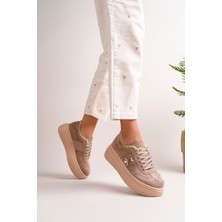 Bahrina Kadın Yıldız Kelebekli Kalın Tabanlı Sneaker