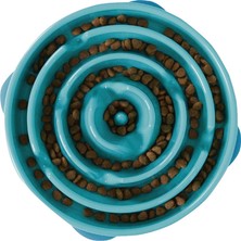 Outward Hound Fun Feeder Drop Yavaş Yeme Mama Kabı Large - Turkuaz