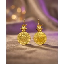 Paksoy 22 Ayar Altın Küpe Çeyrekli Takoz 5.93GR - K01097