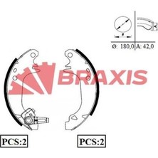 Braxis AC0006 Arka Fren Balatası Pabuç R9 R11 R5 P309 Delik 6.0mm) 71737952