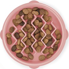 Outward Hound Fun Feeder Wave Yavaş Yeme Mama Kabı Small - Pembe