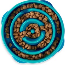 Outward Hound Fun Feeder Drop Yavaş Yeme Mama Kabı Medium - Turkuaz