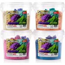 Midas Toptan Home Kinetik Kum - 200 gr - Ele Yapışmaz - 2 Plastik Kalıp Hediyeli - Sağlığa Uygun