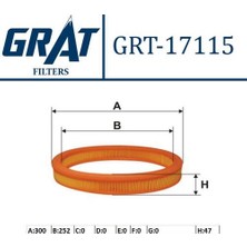 Grat 17115 Hava Filtresi Escort cl 1989 1444-N6