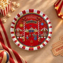 Sarkap Home 34 cm Circus Kırmızı Tepsi
