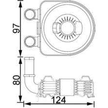 Mahle-Knecht-Behr CLC193000S Yağ Soğutucu Citroen Berlingo C4.c5 1103N0