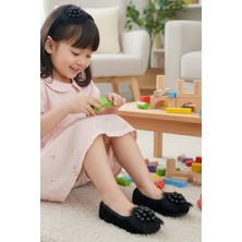 Ceyda Babet Ceyda Shoes Süslü Kadife Ev,hac, Umre Babeti, Hediye, Günlük Babet,tüylü Babet, Panduf, Patik, Gösteri Pisi Pisi Ponpon