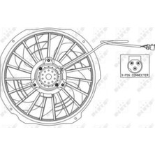 Nrf 47025 Bmw E36 Motor Fanı 250W 64508364093 64508364093