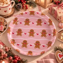 Sarkap Home 26 cm Gingerbread Pembe Meyve Tabağı