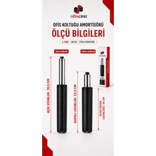 Ofisciniz Premium Ofis Koltuğu Amortisörü | Çalışma Koltuğu Amortisörü | Krom Pistonlu 80LIK