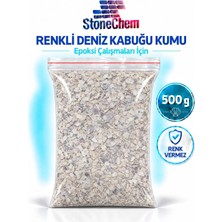 Stonechem Epoksi Çalışmalarınız Için Renkli Deniz Kabuğu Kumu 500 gr ( Naturel )