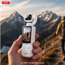 Xo ZF05 11 Saat Çekim Süreli 2.5k/4k Taşınabilir Vlog Aksiyon Kamerası - Hd, 1.9 Inç Ekran