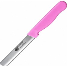 Dinç Kitchen Tırtıklı Sebze Doğrama Bıçağı 11 cm Pembe 10 cm Sebze Doğrama Bıçağı