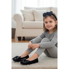 Ceyda Shoes Süslü Kadife Taçlı Babeti, Hediye, Günlük Babet,tüylü Babet, Panduf, Patik, Gösteri Pisi Pisi Ponpon