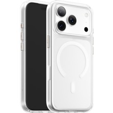 Blueo iPhone 18 Pro Max Uyumlu Sararmaz Crystal Pro Magsafe Kılıf | Kamera Kontrol ve Metal Tuş Uyumlu