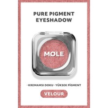 MQLE Pure Pigment Krem Göz Farı Islak Görünümlü Metalik Işıltılı Tekli Far Velour Q34
