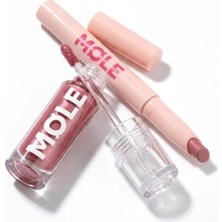 MQLE Lip Kombo 2'li Dudak Seti Melt Stix Kalem Ruj ve Hypergloss Lip Gloss Gül Kurusu 08 Fıg ve Mulberry