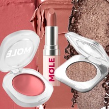 MQLE Nude Dimension 3'lü Makyaj Seti Krem Göz Farı Mat Allık ve Saten Ruj