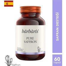 Barbaris Pure Saffron - 60 Kapsül - Safran İçeren Takviye Edici Gıda