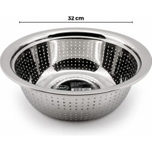 Shopwave 32CM Kulpsuz Paslanmaz Metal Sepet Süzgeç (5047)