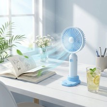 Shopwave 3 Kademeli Masaüstü Fan – Telefon Tutuculu Özellikli Standlı Elde Taşınabilir Mini Fan  EKL29 (5047)