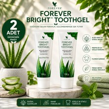 Forever Living Products Forever Bright Toothgel Aloe Vera ve Propolis İçeren Diş Macunu (Florür İçermez) 2 x 130 g