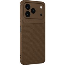 Concepta Newface Tecno Spark 50 4g Auto Focus Karbon Kapak - Kahverengi